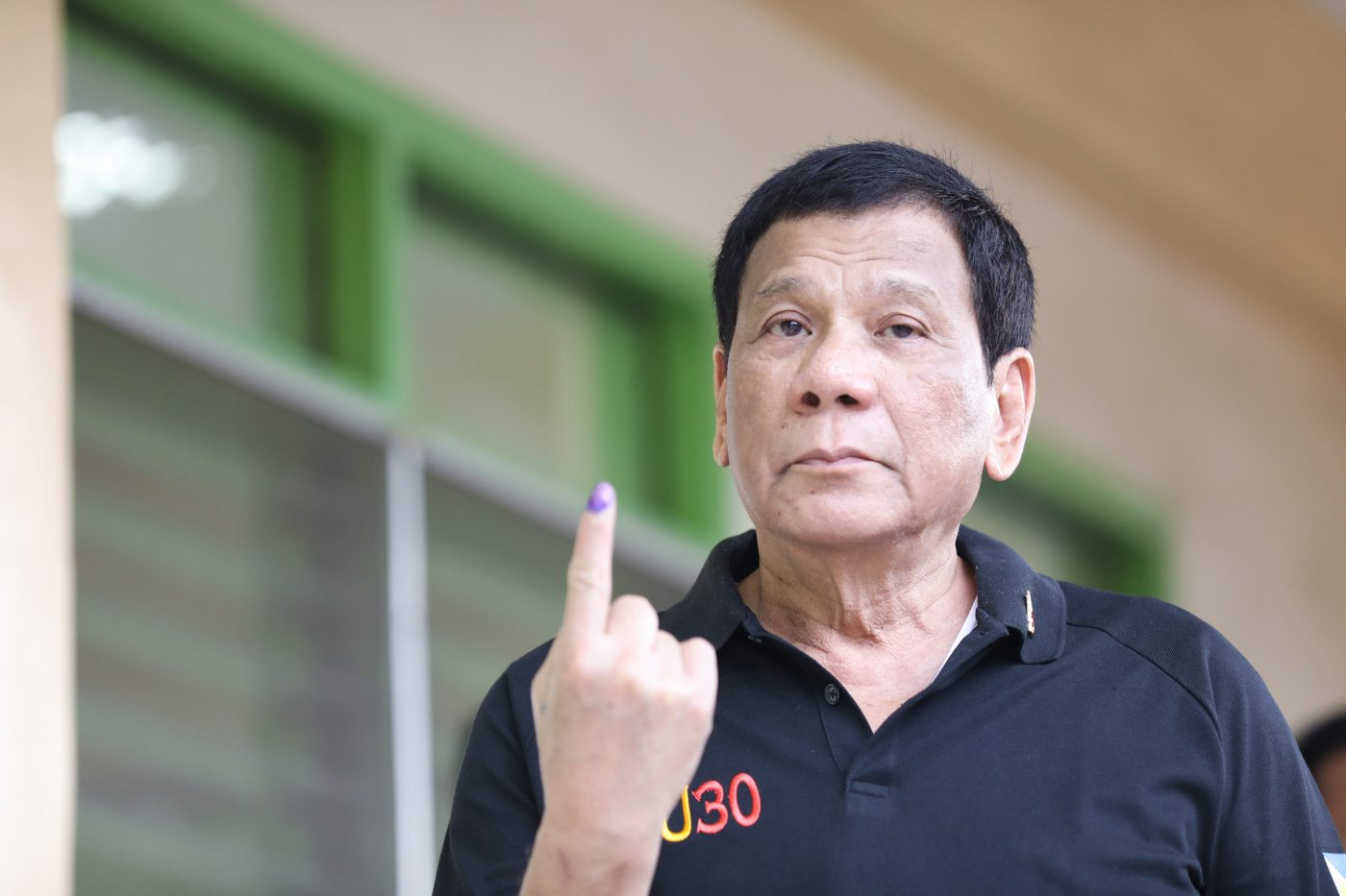 On election day, Duterte says vote buying ‘integral’ to PH elections