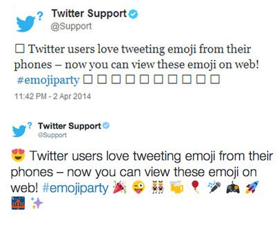 Twitter for web gets emoji goodness