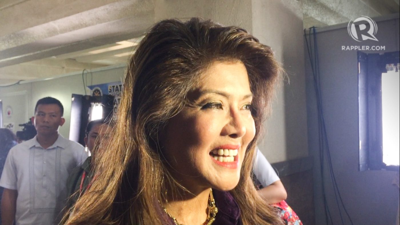 On eve of House tobacco probe, Imee Marcos appears in Congress