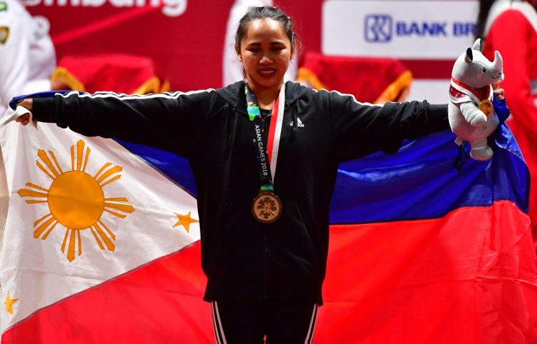 Hidilyn Diaz gives PH first 2018 Asian Games gold