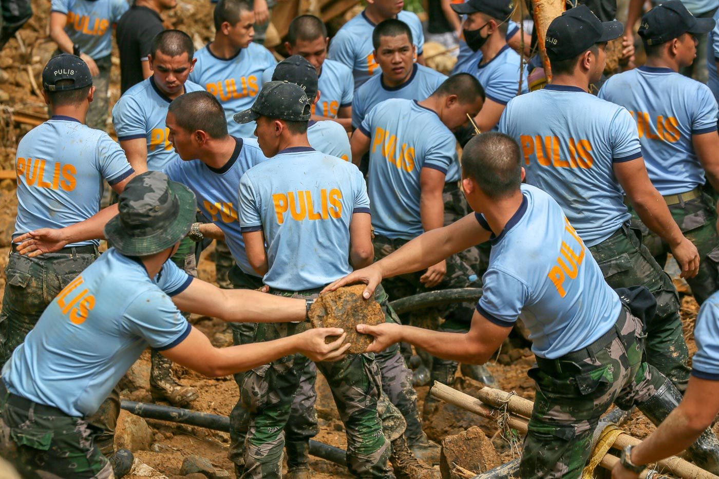 PNP SAF joins search mission for victims of Benguet landslides