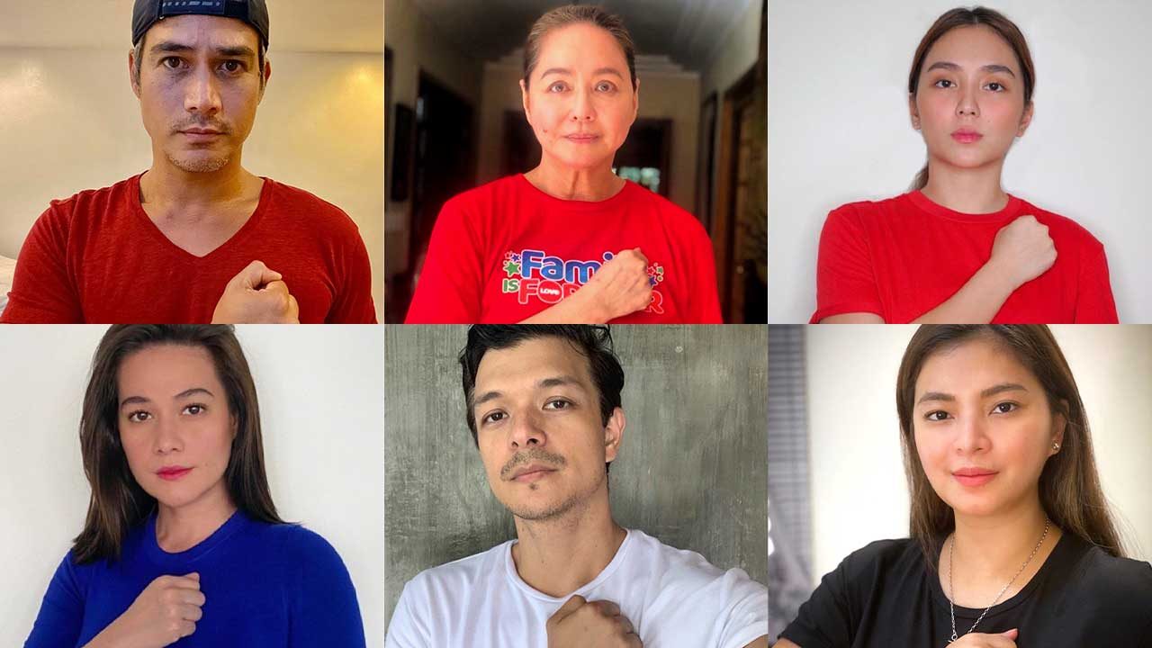LOOK: ABS-CBN artists lead #LabanKapamilya campaign