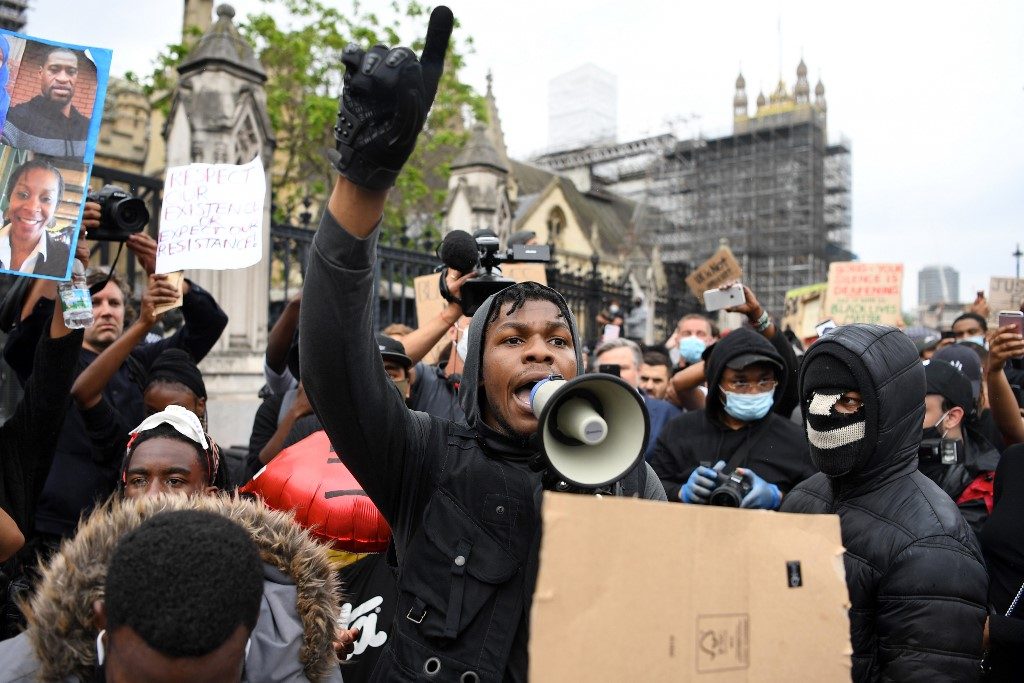 ‘Now is the time’: John Boyega speaks at Black Lives Matter march in London
