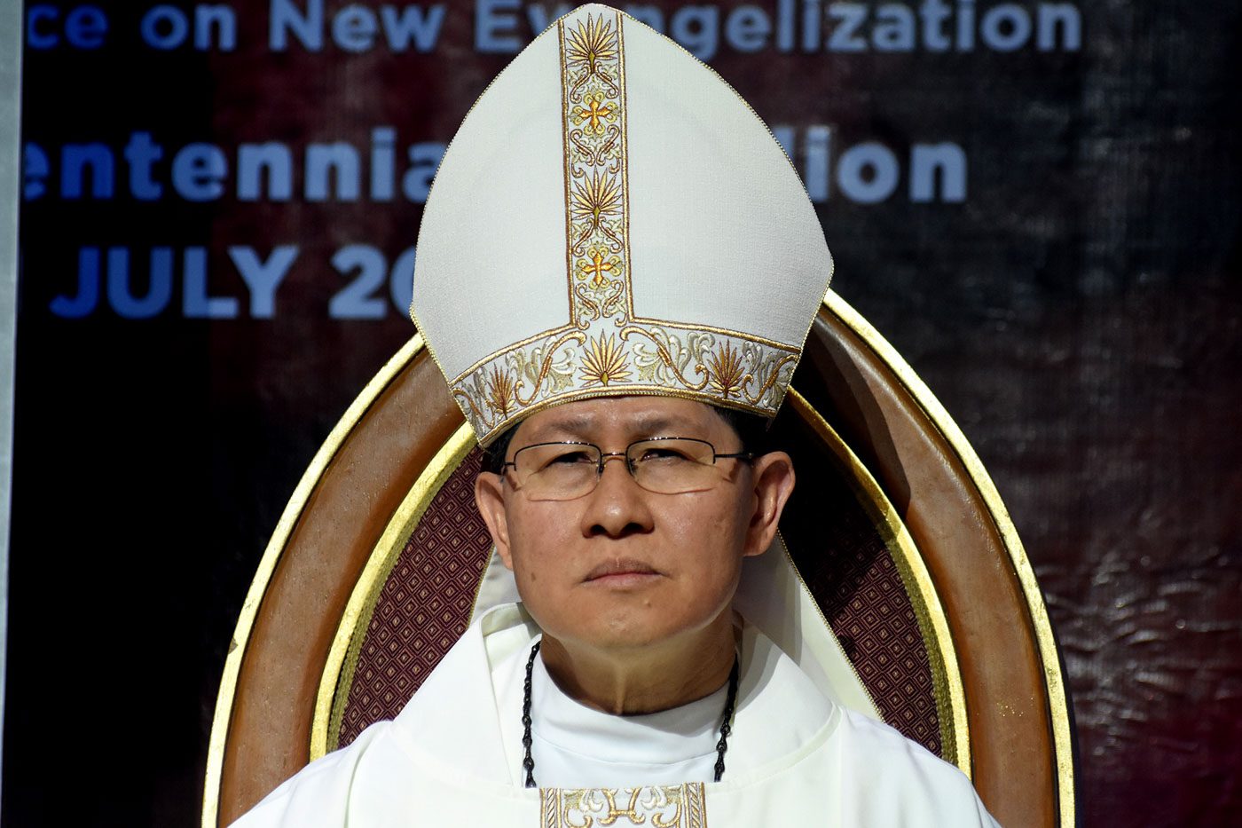 DRUG WAR. Manila Archbishop Luis Antonio Cardinal Tagle says no single group 'could claim to have the only right response' to the drug menace. File photo by Angie de Silva/Rappler 