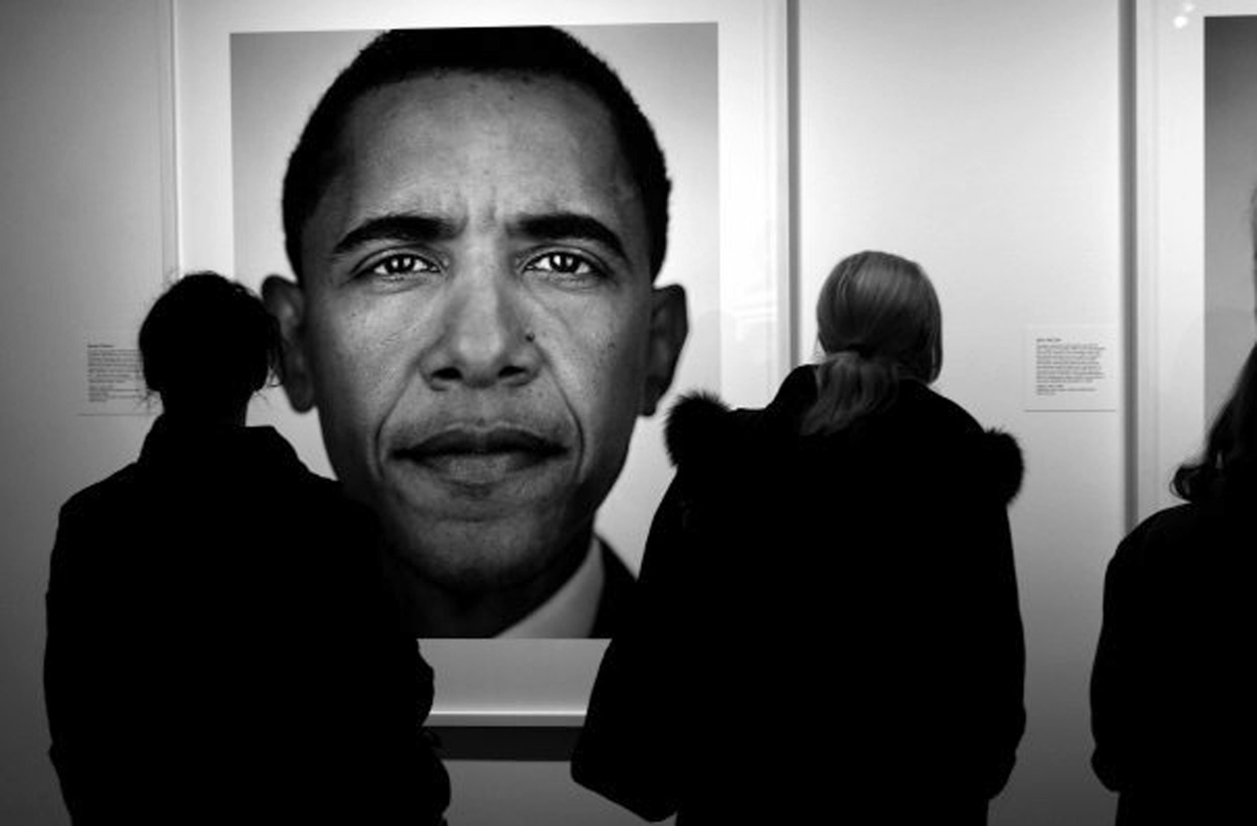 Portrait of President Barack Hussein Obama by Martin Schoeller at the National Portrait Gallery in Washington D.C. before the inauguration, January 2009.  