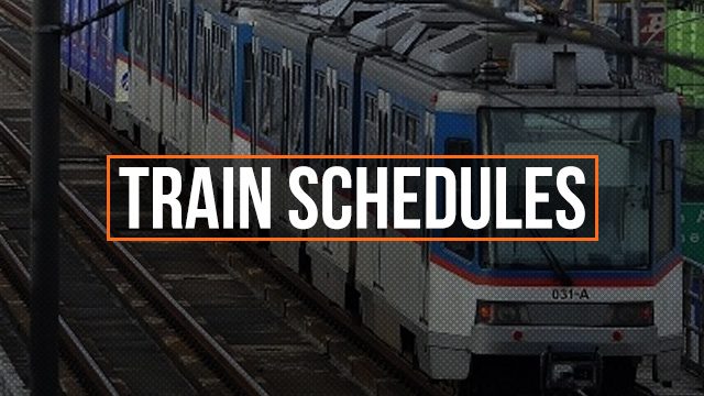 MRT, LRT, and PNR schedules for Holy Week 2018