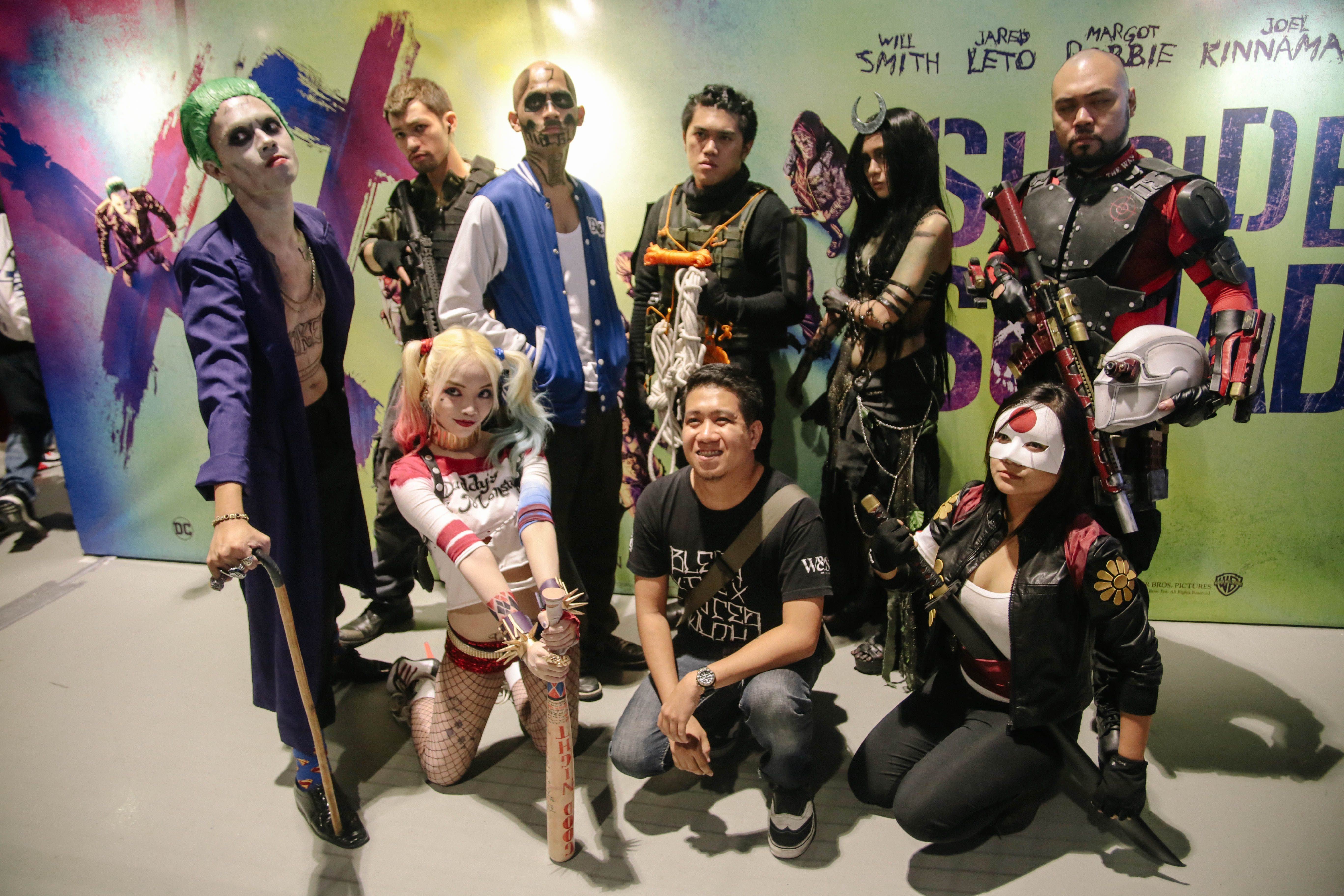 Suicide Squad cosplayers. Photo by Paolo Abad/Rappler  