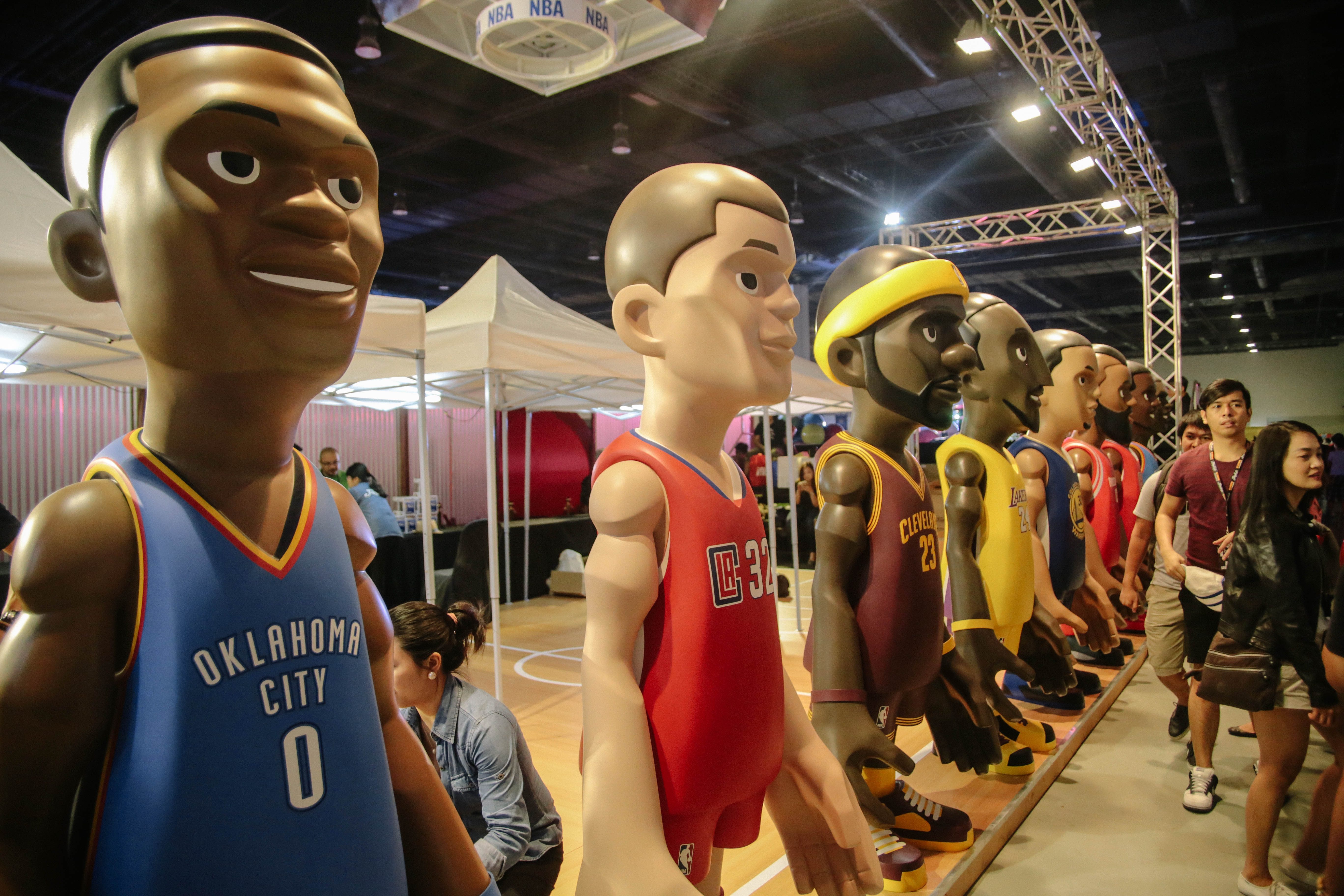NBA stars. Photo by Paolo Abad/Rappler  