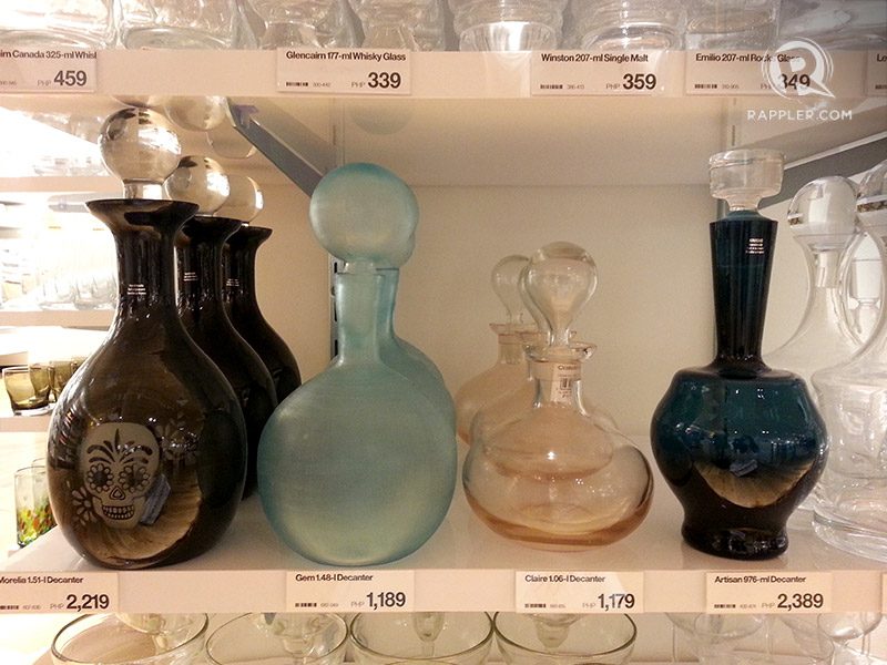 DECORATIVE DECANTERS. Just four of several options available, ranging from P1179 to P2389