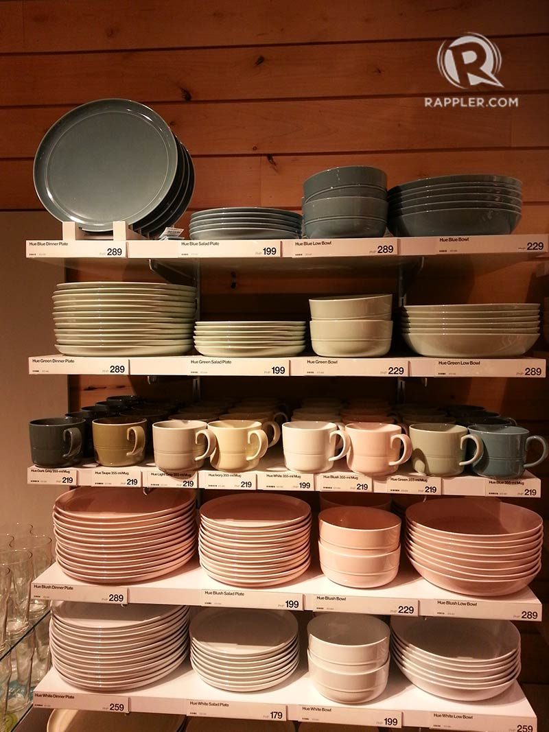 PASTELS ARE IN. Take a look at the prices per piece. In this row, mugs start at P219, bowls at P199, and some plates at P179