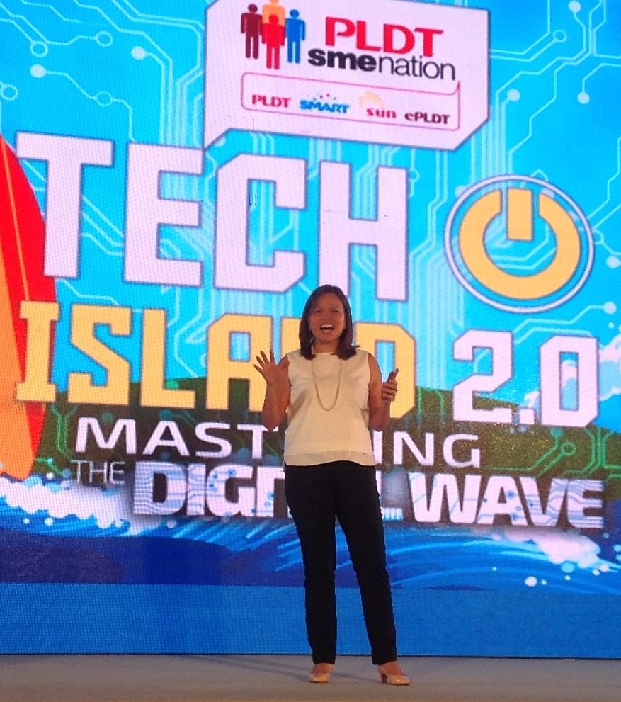 NUMBERS MATTER. In a country of 100 million population, statistical indicators show great promise as the Philippines has 44.2 million active Internet users, says Katrina Abelarde, PLDT Group’s first vice president and head of SME Business. 
 