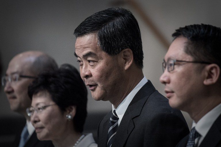 Hong Kong leader clashes with democrats ahead of key vote