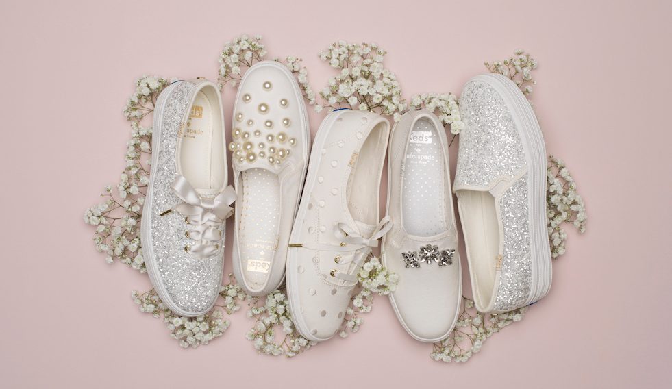 You don’t have to be a bride to rock these Kate Spade bridal Keds