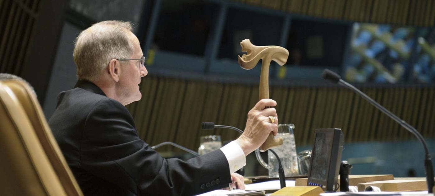 Thor’s gavel keeps order in the United Nations