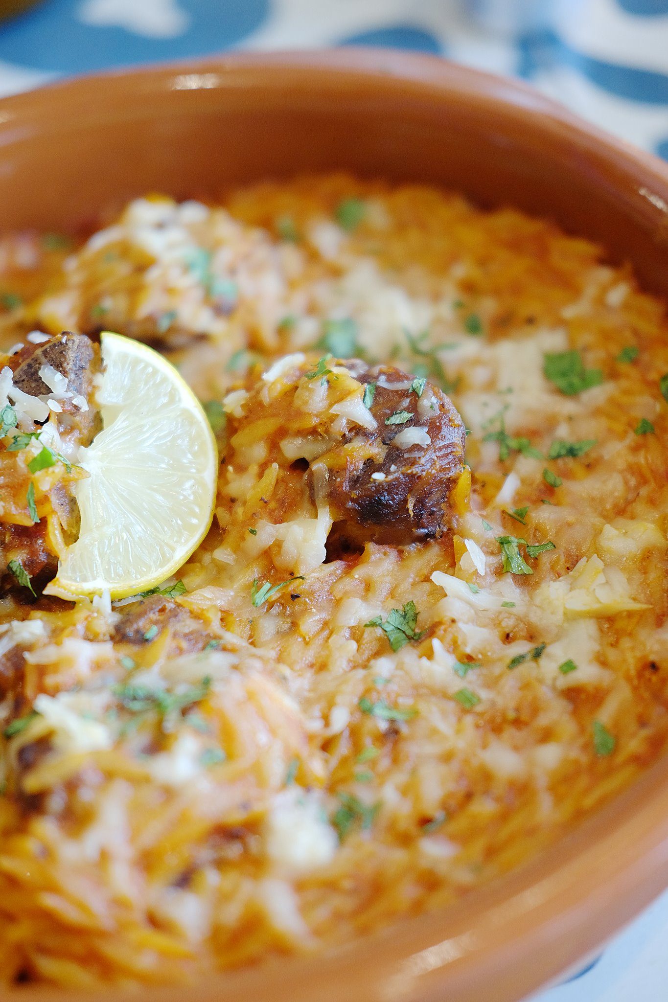 HEARTY. The lamb yiouvetsi is a meaty dish reminiscent of paella. Photo courtesy of Souv 