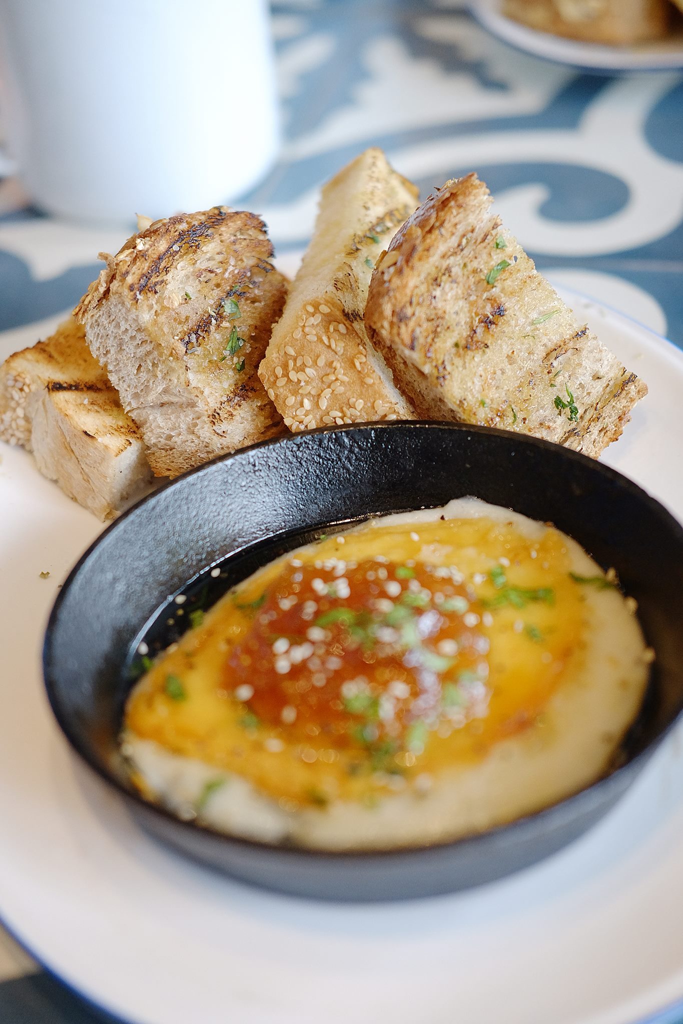 SAGANAKI. This starter strikes the perfect balance between salty and sweet. Photo courtesy of Souv 