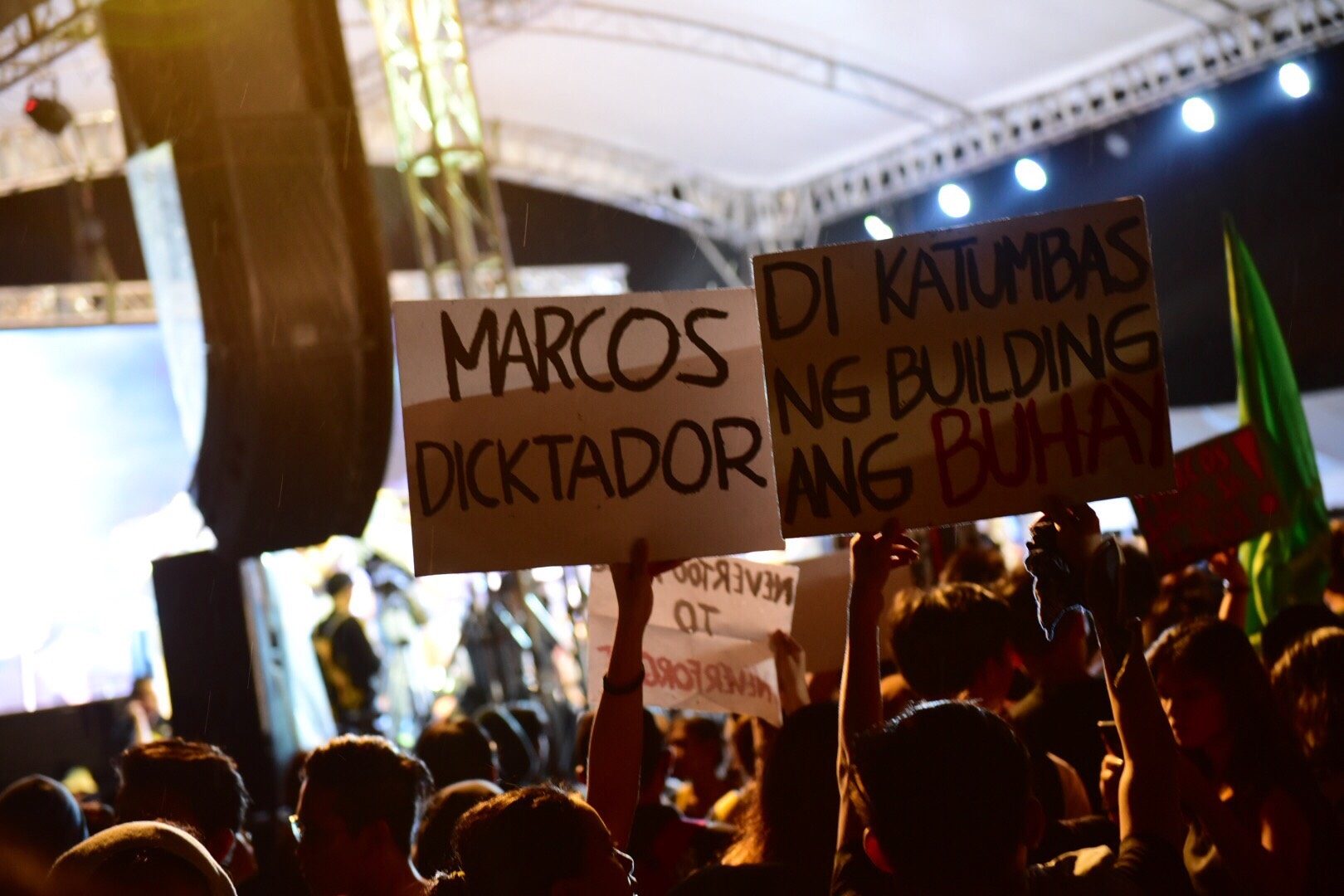 Luneta protesters to Duterte: End alliance with Marcos family