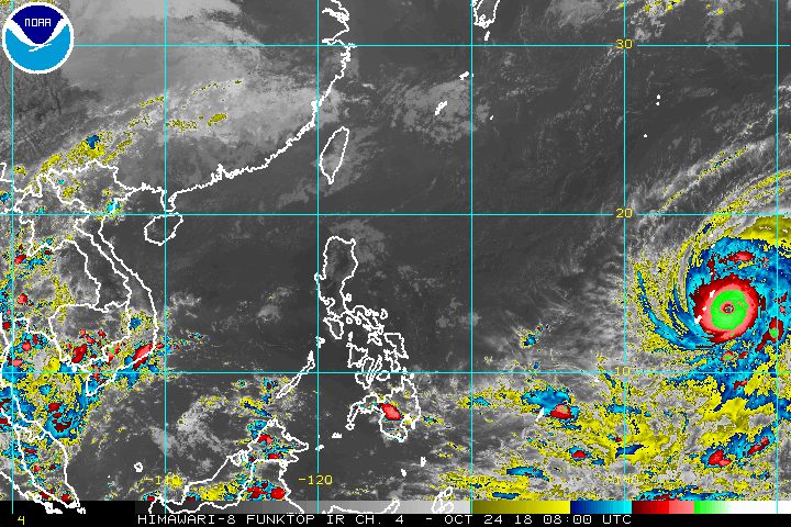 Typhoon Yutu strengthens outside PAR