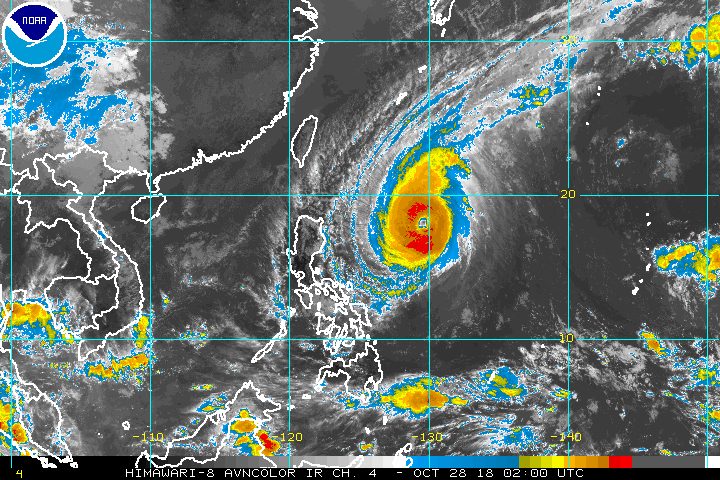 Typhoon Rosita heads for Northern Luzon
