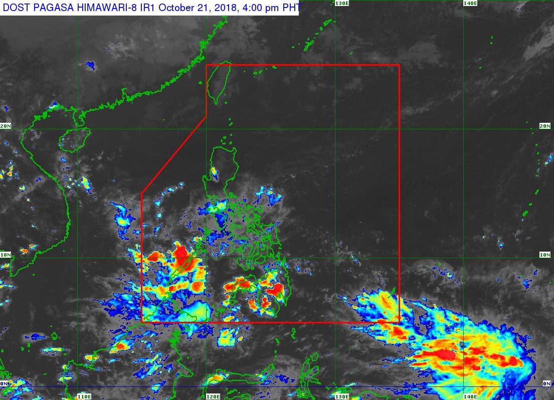Parts of Luzon to have rain on October 22