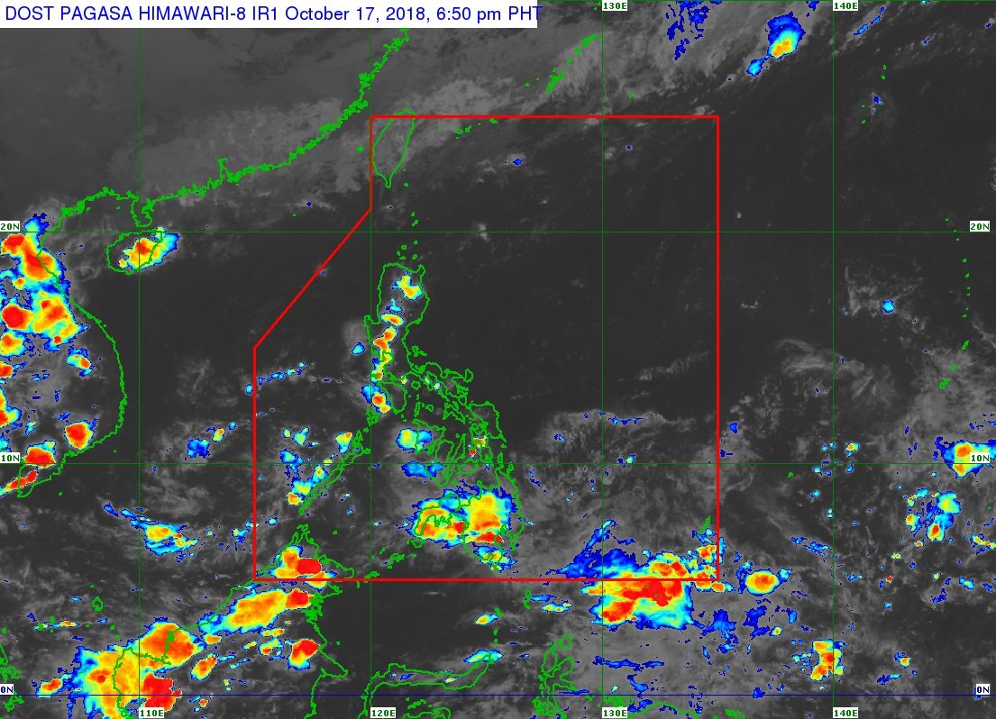 ITCZ to bring more rain on October 18