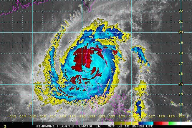 Typhoon Rosita crosses Nueva Vizcaya; Benguet next