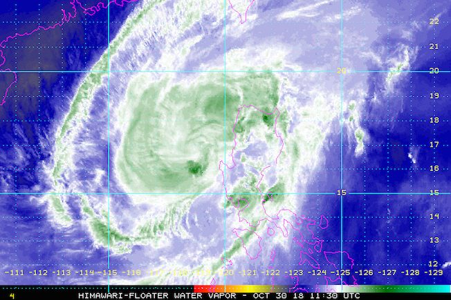 Typhoon Rosita weakens into severe tropical storm
