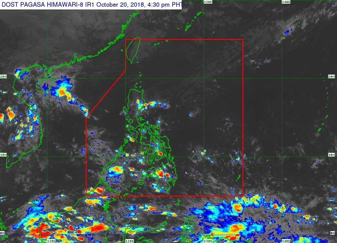 Rain expected in parts of Luzon on October 21