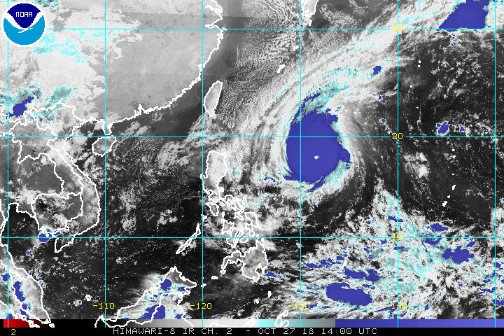 Typhoon Rosita warning signals may be up starting October 28