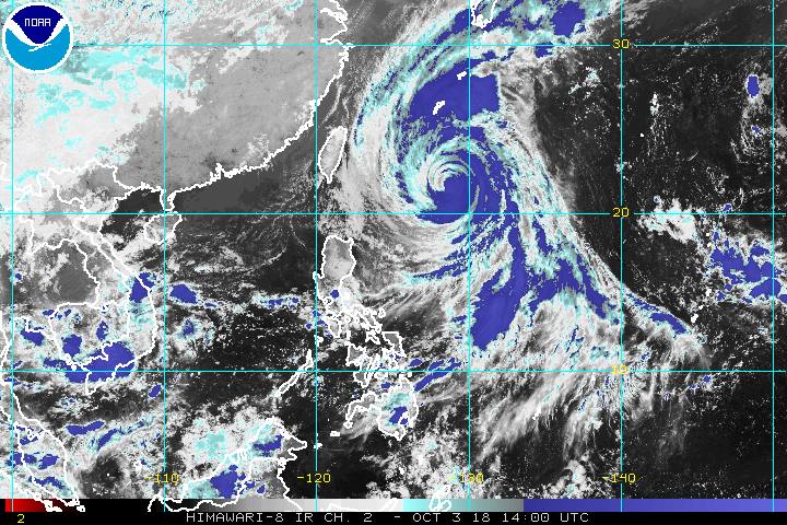 Typhoon Queenie weakens, changes direction