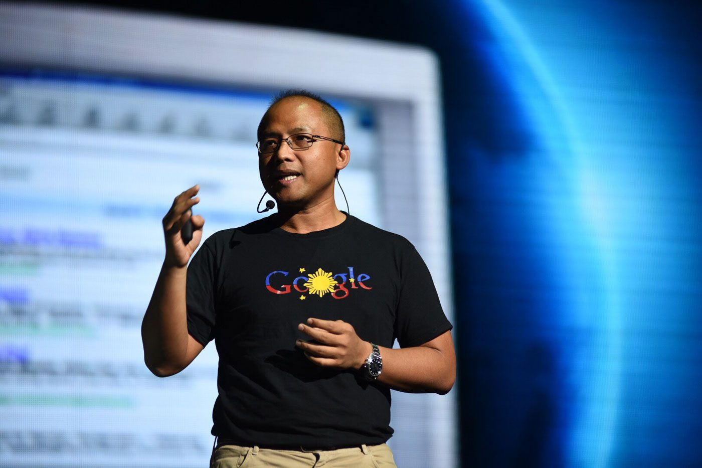 TECHNOLOGY IS BECOMING MORE HUMAN. Google's Ken Lingan. Photo by Martin San Diego/Rappler 