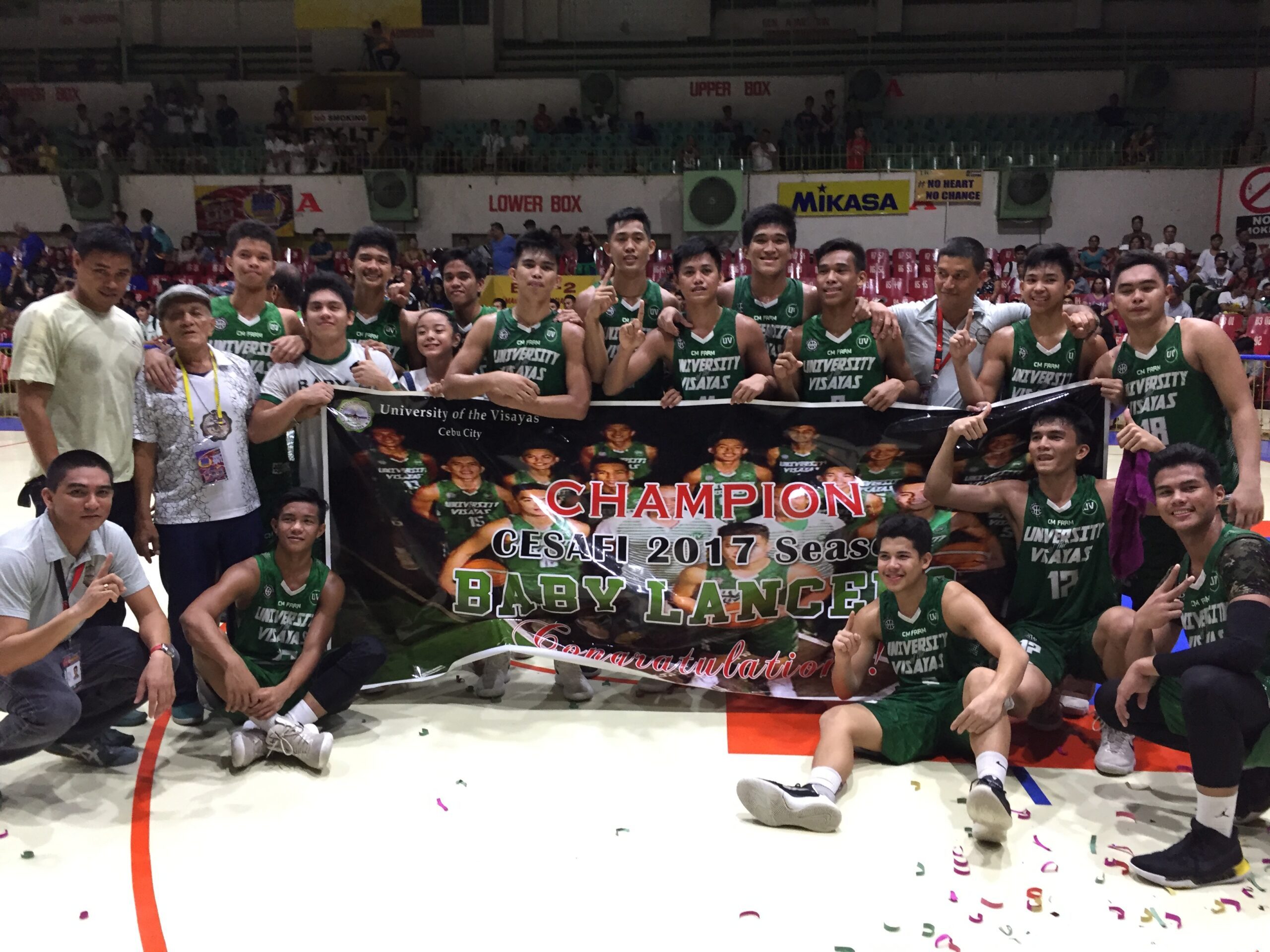 UV Baby Lancers sweep Magis Eagles to win 2017 CESAFI junior title