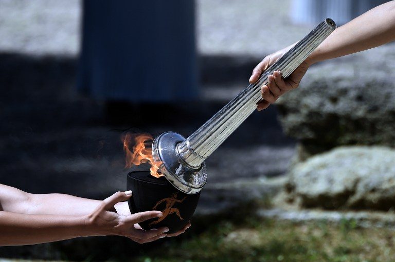 2016 Rio Olympic Games flame lit at ancient Olympia