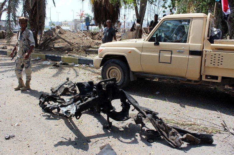 Suicide bomber kills 4 Yemen troops near Aden airport