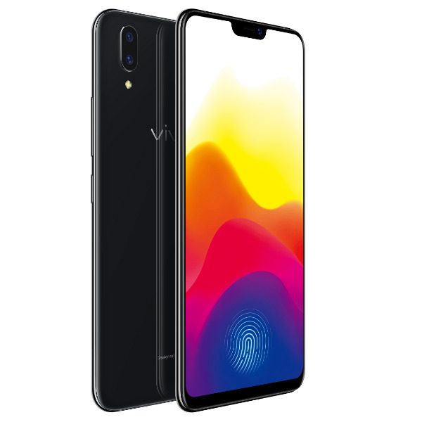 X21. Worldwide, the phone is the second commercially-available phone to have an in-display fingerprint sensor, after its predecessor, the Vivo X20 UD. Photo from Vivo 