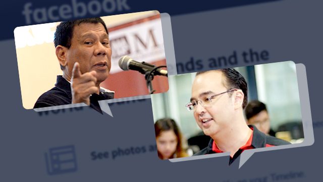 Duterte, Cayetano still lead Facebook engagement for national elections