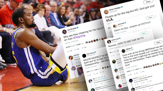 LOOK: NBA players react to Kevin Durant Achilles injury