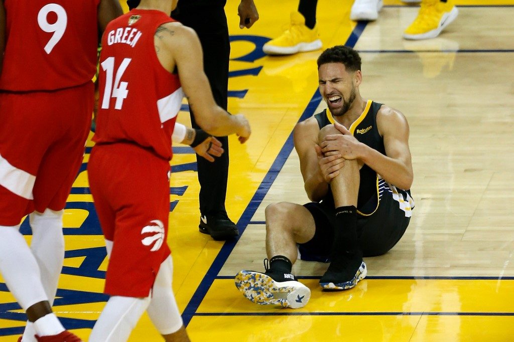 Klay Thompson suffers torn ACL as Warriors face tough off-season
