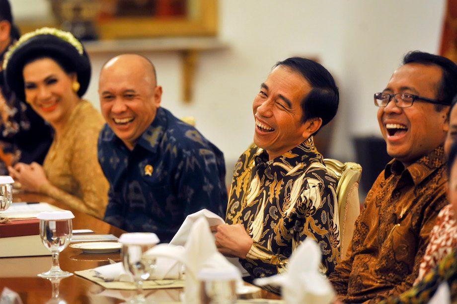 5 momen penuh tawa Jokowi