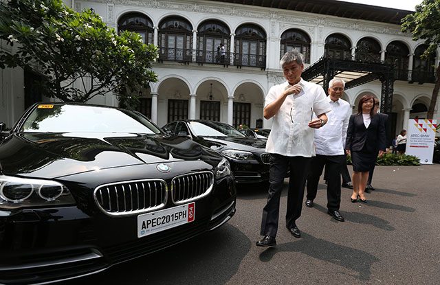 Initial fleet of BMWs turned over to PH for APEC 2015