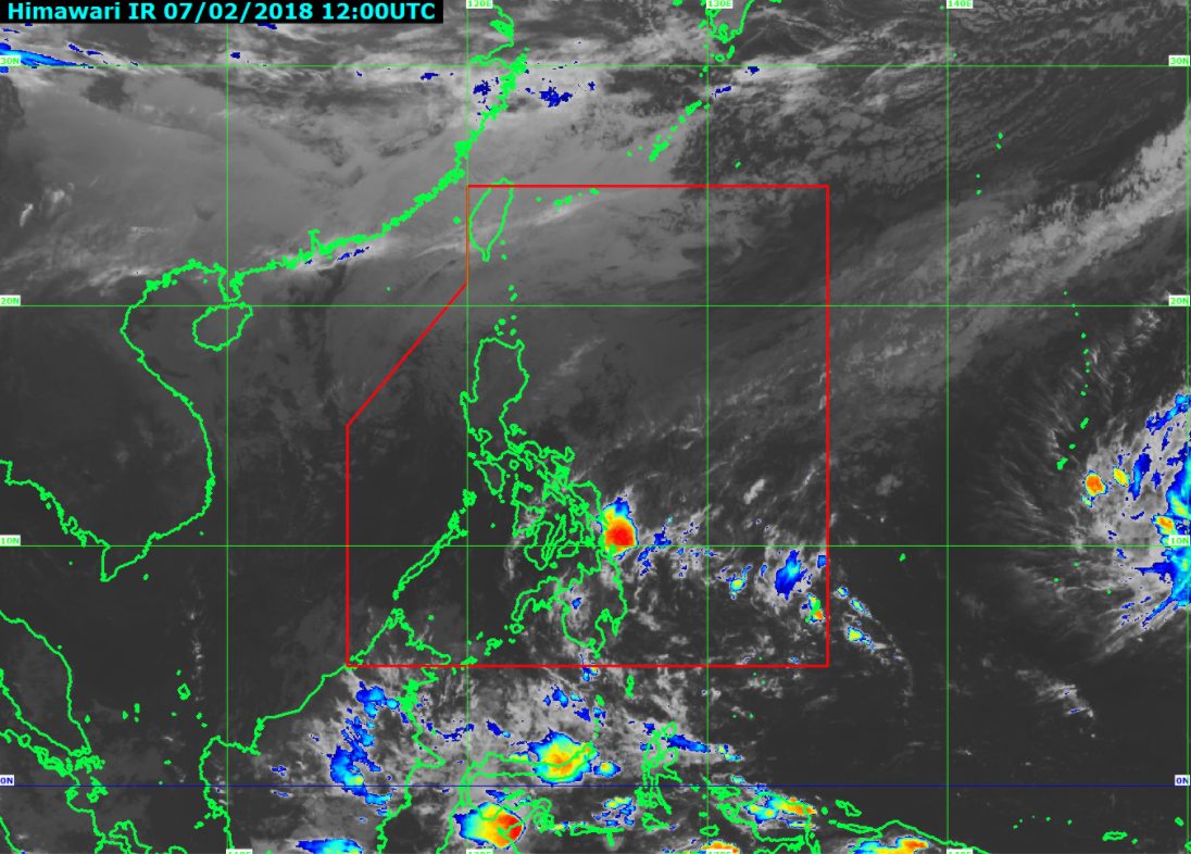 Low pressure area to bring rain to Caraga, Davao on February 8