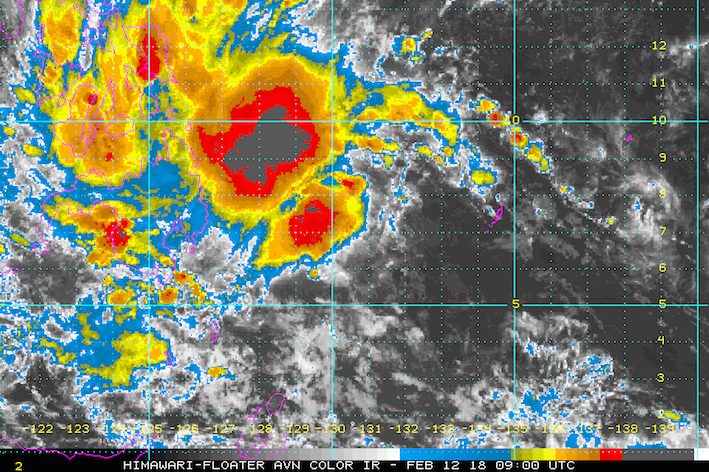 Tropical Storm Basyang slightly speeds up en route to Mindanao