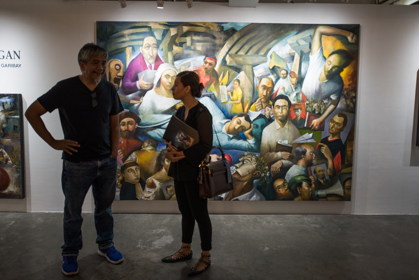 EMMANUEL GARIBAY. The artist explores various themes in a humorous vein. Photo by Alecs Ongcal/Rappler 
