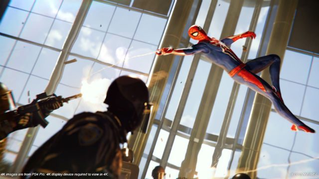 Making Spider-Man swing into action is just as easy, but varying enemies and locations give players a healthy challenge and a chance to really put his acrobatic combat skills to the test. Image from Sony 