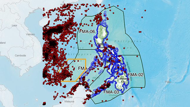 Satellite maps show foreign vessels swarming Philippine waters