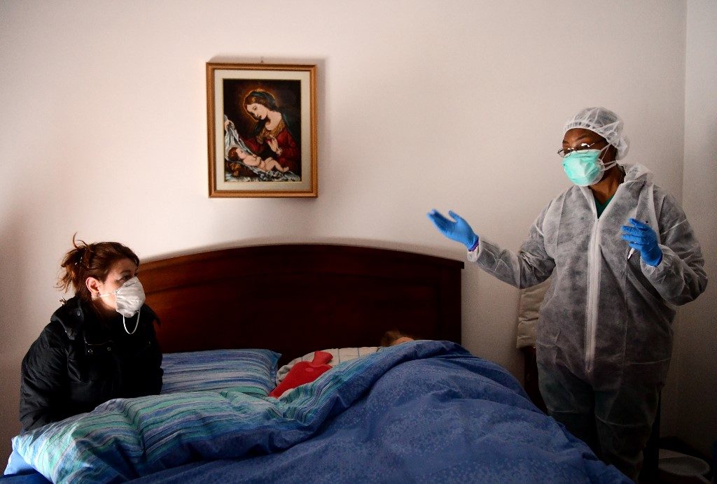Italy, Spain suffer record virus deaths as British PM tests positive