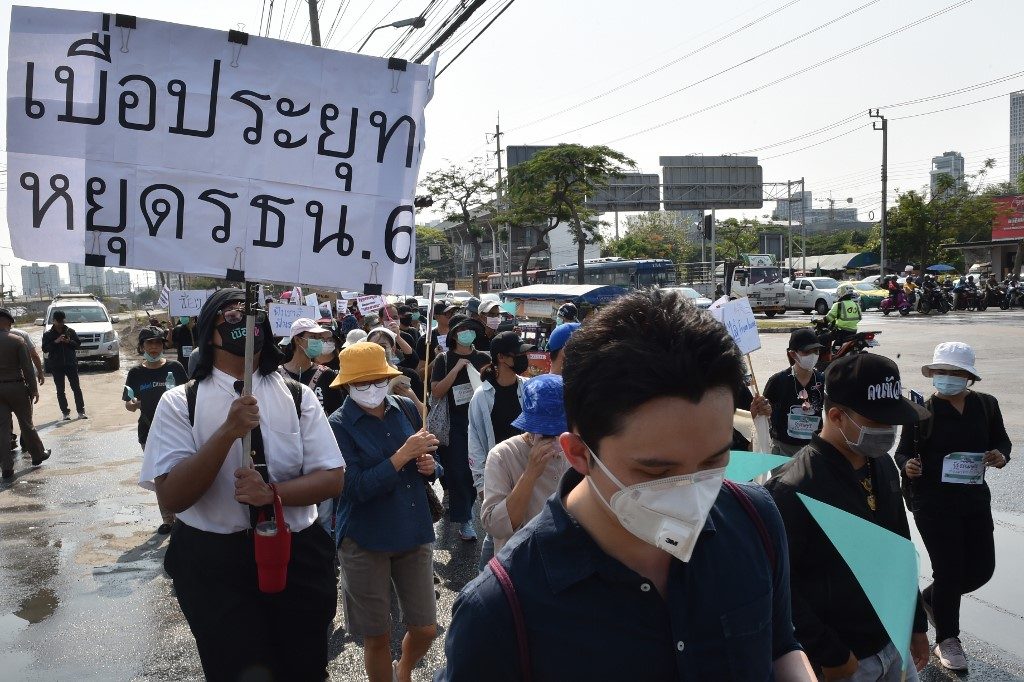 1st Thailand pro-democracy march since 2014 coup