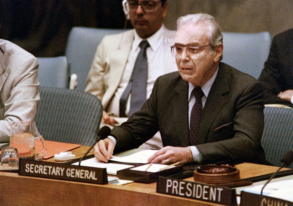 Former U.N. chief Javier Perez de Cuellar dead at 100 – son