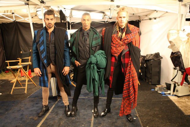 HUNTERS. Francis Libiran's theme for the men's clothes for his collection on 'America's Next Top Model' is 'hunters.' Photo courtesy of @ANTMTEAM  