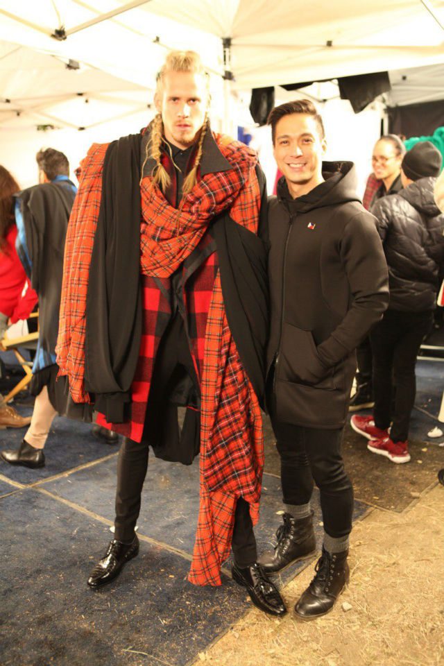 MICHAEL HEVERLY. One of the Top 5 models on ANTM Cycle 22 poses with Francis Libiran. Photo courtesy of @ANTMTEAM  